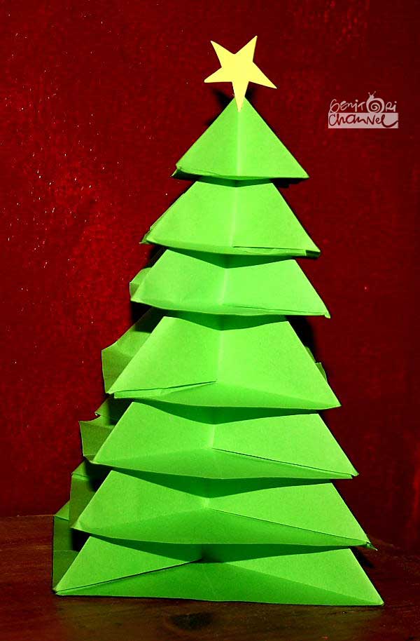 Biglietti Di Natale Lapappadolce.Albero Di Natale Origami Tutorial