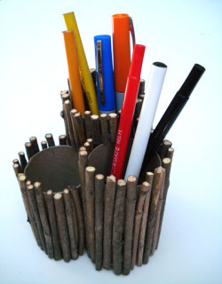 portapenne in legno