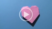 Origami: biglietto cuore
