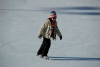 Bambina sulla neve