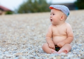 bambino in spiaggia