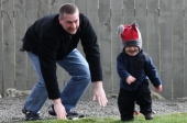 papà e figlio